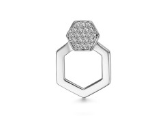 Серебряная подвеска с фианитом