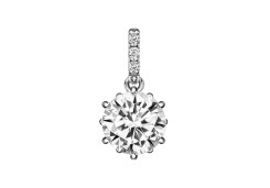 Серебряная подвеска с фианитом