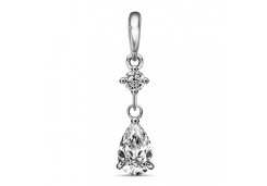 Серебряная подвеска с фианитом