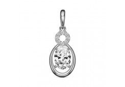 Серебряная подвеска с фианитом