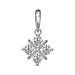 Серебряная подвеска с фианитом