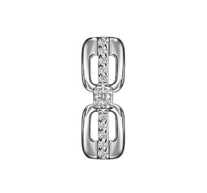 Серебряная подвеска с фианитом