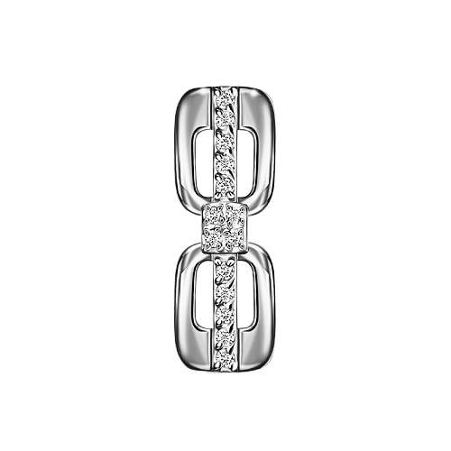 Серебряная подвеска с фианитом