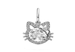 Серебряная подвеска с фианитом