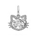 Серебряная подвеска с фианитом