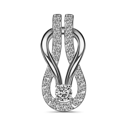 Серебряная подвеска с фианитом