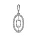 Серебряная подвеска с фианитом