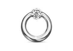 Серебряная подвеска с фианитом