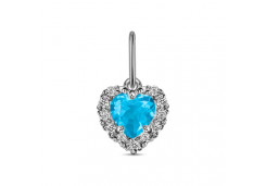 Серебряная подвеска с фианитом