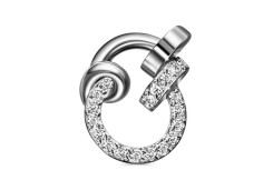 Серебряная подвеска с фианитом