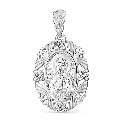 Серебряная подвеска с фианитом