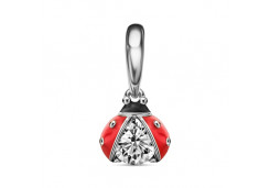 Серебряная подвеска с эмалью