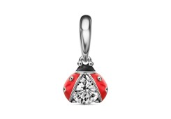 Серебряная подвеска с эмалью