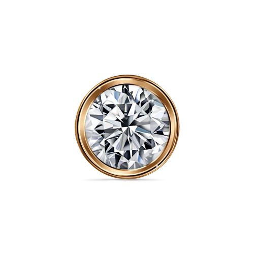 Серебряная подвеска с позолотой с фианитом