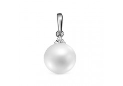 Серебряная подвеска с жемчугом