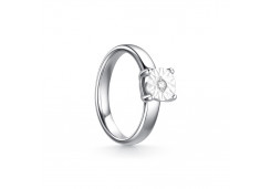 Подвеска из белого золота с бриллиантом