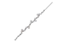 Серебряный браслет с жемчугом