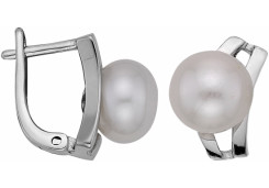 Серебряные cерьги с жемчугом
