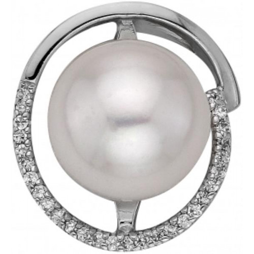 Серебряная подвеска с жемчугом