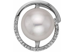 Серебряная подвеска с жемчугом