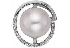 Серебряная подвеска с жемчугом