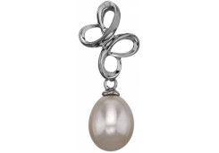 Серебряная подвеска с жемчугом