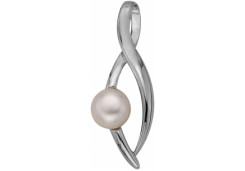 Серебряная подвеска с жемчугом