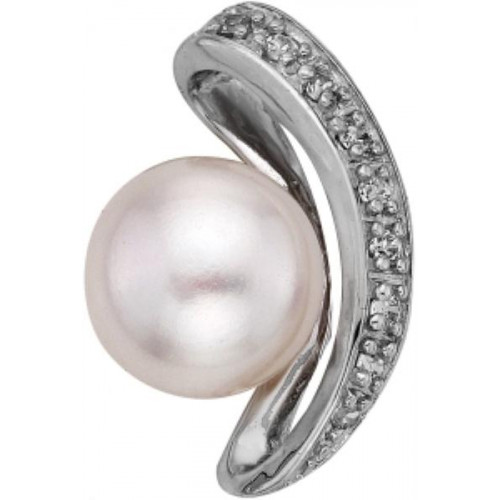 Серебряная подвеска с жемчугом