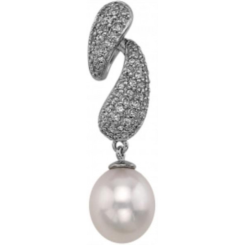 Серебряная подвеска с жемчугом