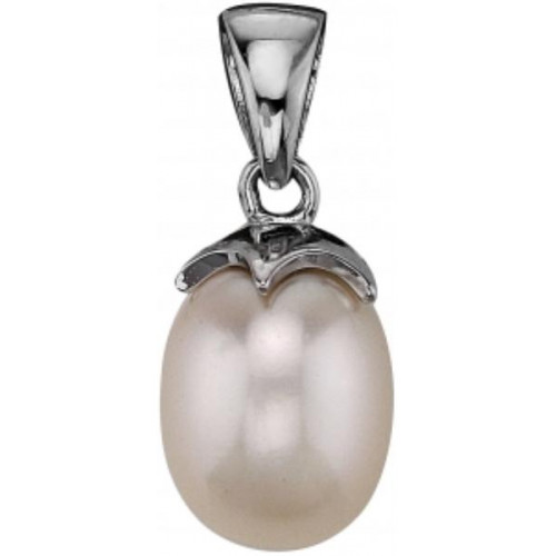 Серебряная подвеска с жемчугом