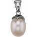 Серебряная подвеска с жемчугом