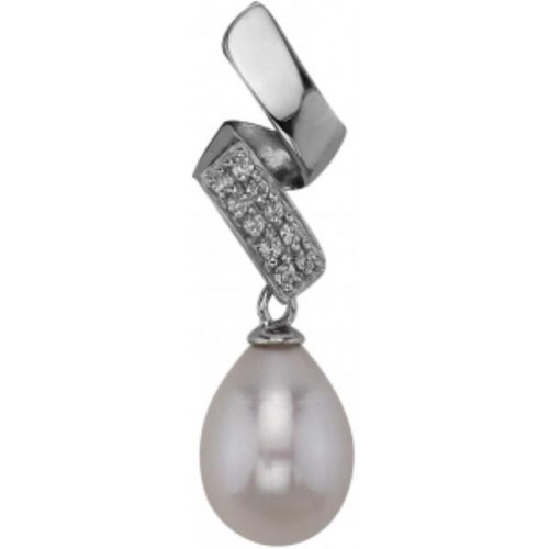 Серебряная подвеска с жемчугом