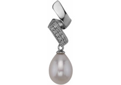 Серебряная подвеска с жемчугом