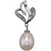 Серебряная подвеска с жемчугом
