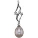 Серебряная подвеска с жемчугом