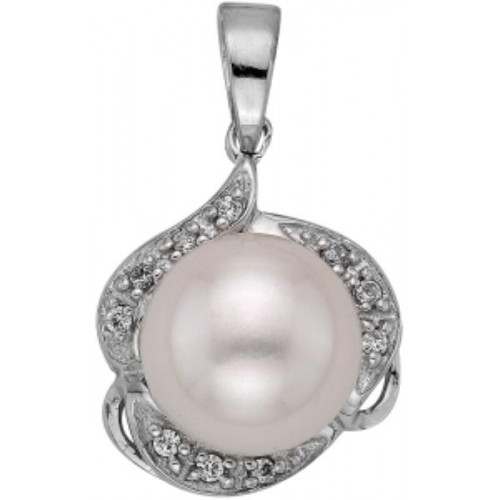 Серебряная подвеска с жемчугом