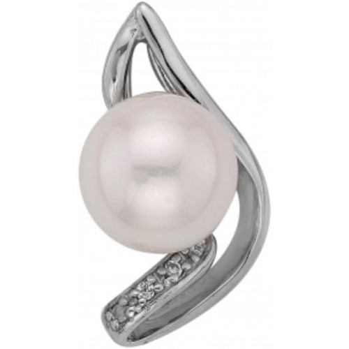 Серебряная подвеска с жемчугом