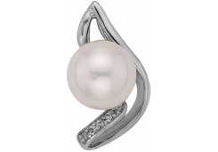 Серебряная подвеска с жемчугом