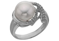 Серебряное кольцо с жемчугом