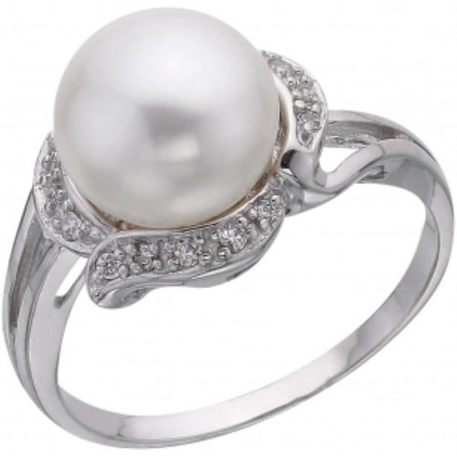 Серебряное кольцо с жемчугом