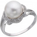 Серебряное кольцо с жемчугом