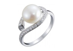 Серебряное кольцо с жемчугом