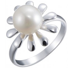 Серебряное кольцо с жемчугом