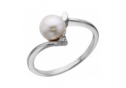 Серебряное кольцо с жемчугом