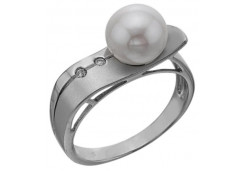 Серебряное кольцо с жемчугом