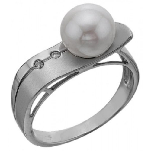 Серебряное кольцо с жемчугом