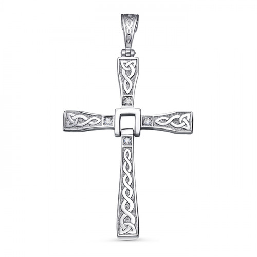 Серебряная подвеска с фианитом