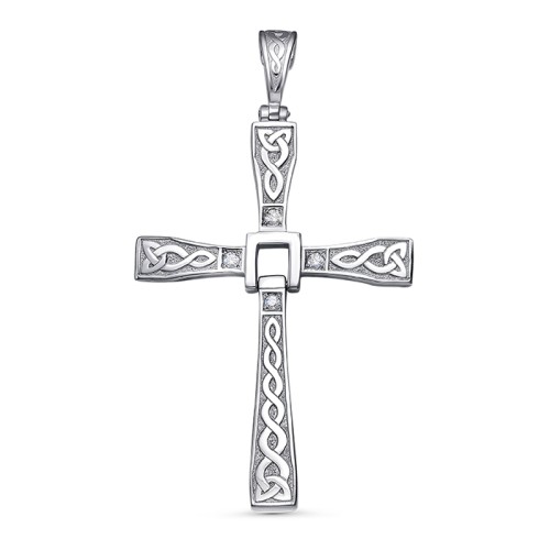 Серебряная подвеска с фианитом