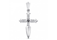 Серебряная подвеска с фианитом