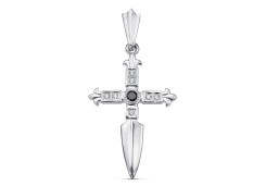 Серебряная подвеска с фианитом